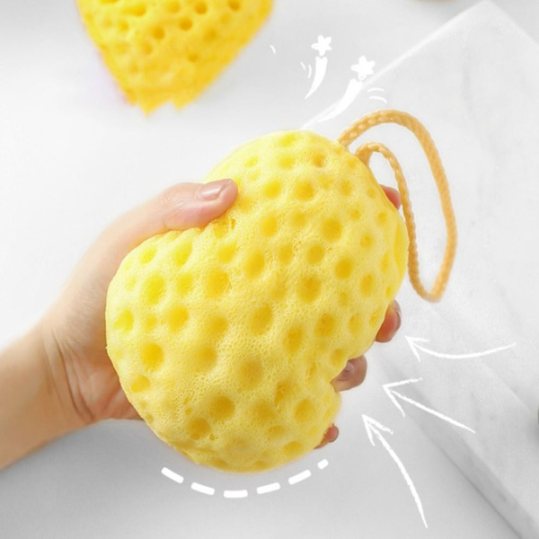 2st Honeycomb Bath Ball Wash Svamp STOR - on stock large