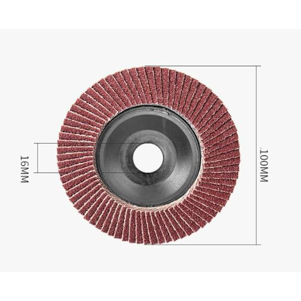 4,5 tum 60-360 sandkorn blandade aluminiumoxidslipskivor - high quality 360Grit-10pcs