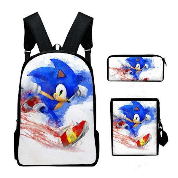 3st 3D Print Super SONIC Ryggsäck Axelväskor Case#566 - spot sales TC-25