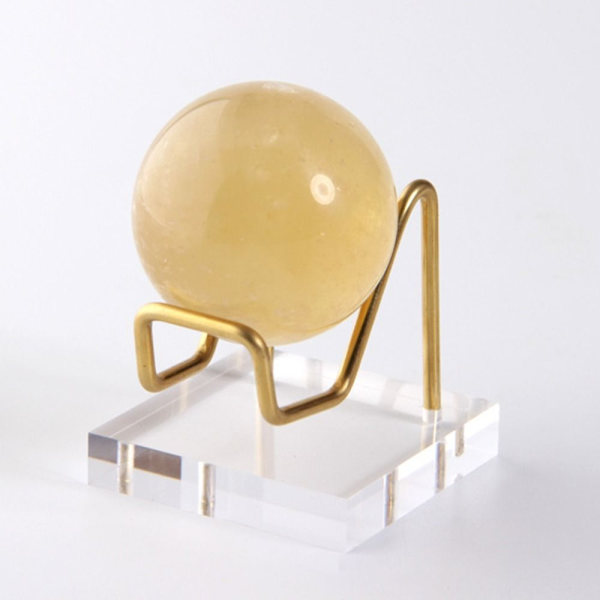 Lasipallon pidike kristallipallolla GOLD - varastossa Gold S