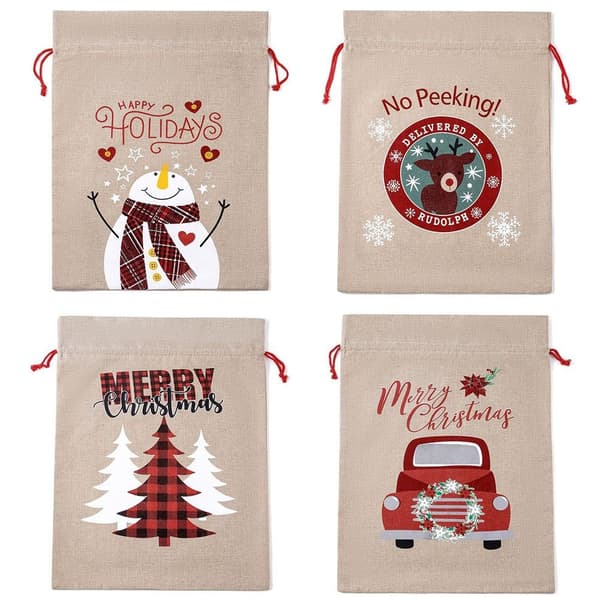 Christmas Snowman Sacks Presentpåsar B - spot sales