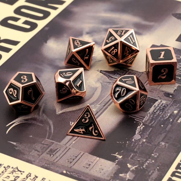 7st DND Metal Dice Set Game Dice - high quality