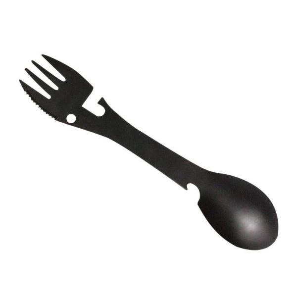 Rostfritt stål multifunktionell kniv och gaffel picknicksked 5 tum - spot sales