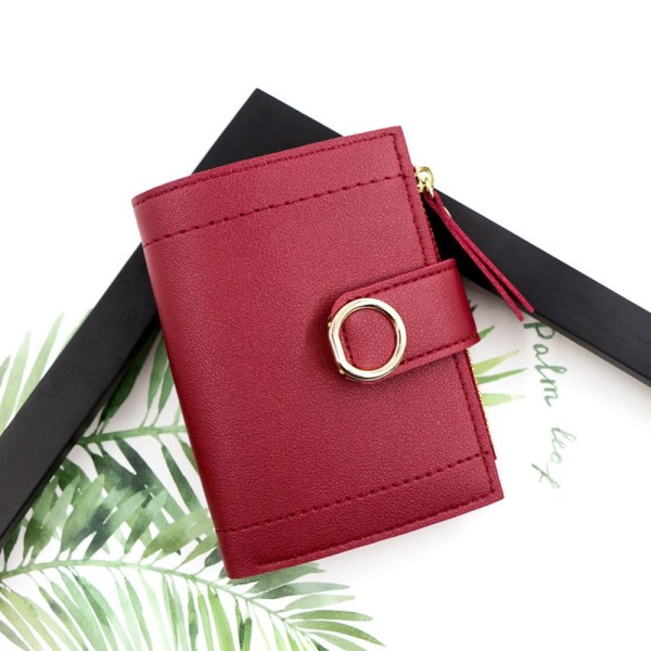 Kvinnor kort plånbok damer clutch väska RÖD - stock Red