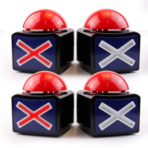 Game Answer Buzzer med ljusljudknappar för Show Classroom - high quality 4 pcs