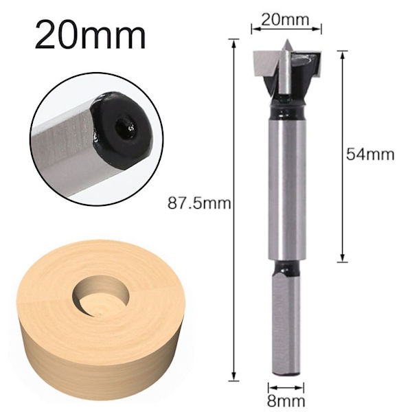 Poranterä litteäsiipipora 19mm - spot-myynti 19mm