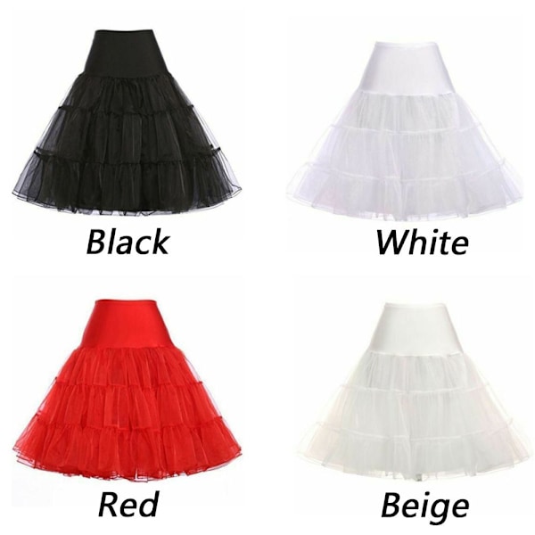 Tutu Skirt Crystal Gauze Alushame häämekot MUSTA - varastossa black