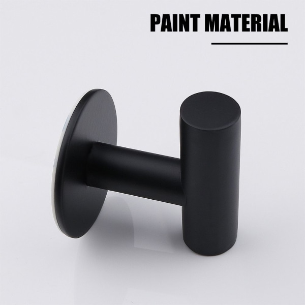 1/2/4PCS Itsekiinnittyvät koukut Turkiskoukut MUSTA - varastossa black 1PC