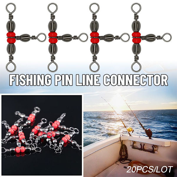 20 st fiskepinslina 3-vägs 1 x 3 - on stock 1 x 3