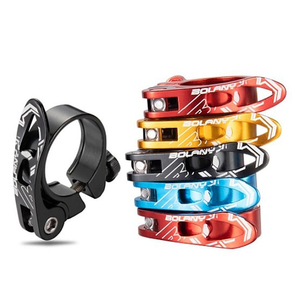 Cykelsitsklämma Cykelsitsstolpsklämmor RÖD 31,8MM - stock Red 31.8mm