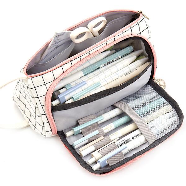 Suuri penaalikotelo Case Pouch Makeup Kosmetiikkalaukut Järjestäjä - varastossa Rutig 21x11.5cm