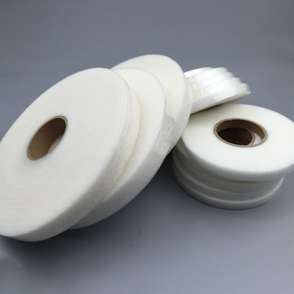 Interline itseliimautuva kangas Vaatteet Helman silitys Teippi VALKOINEN 1cm - korkea laatu White 1cm