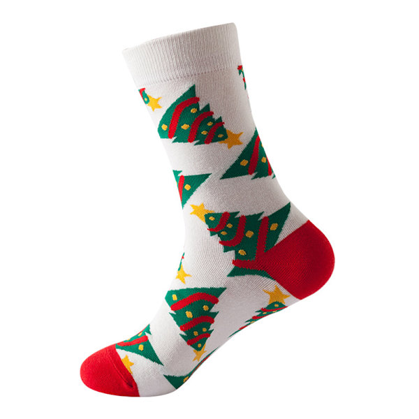 Jul Midi Strumpor Herr Damer Barn Träd Snöflinga Xmas Present - stock E