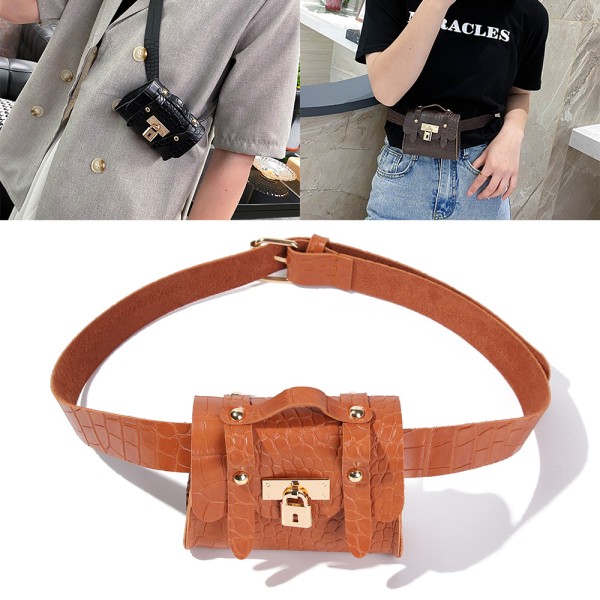 Waist Bag Belt BROWN - varastossa Brown