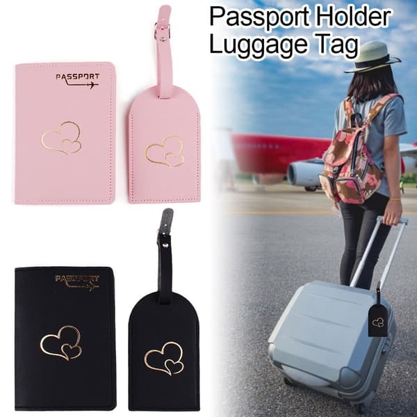 Passhållare Bagagelapp ROSA - high quality Pink