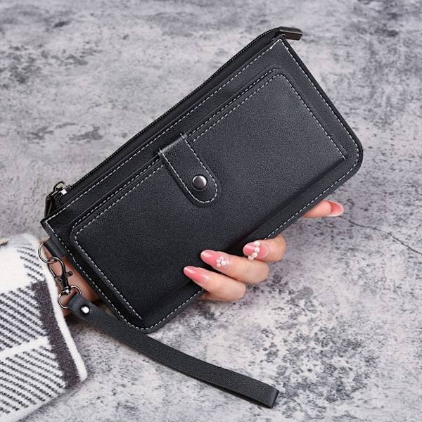 Slim Bifold Wallet Luottokorttiteline MUSTA - spot-myynti Black