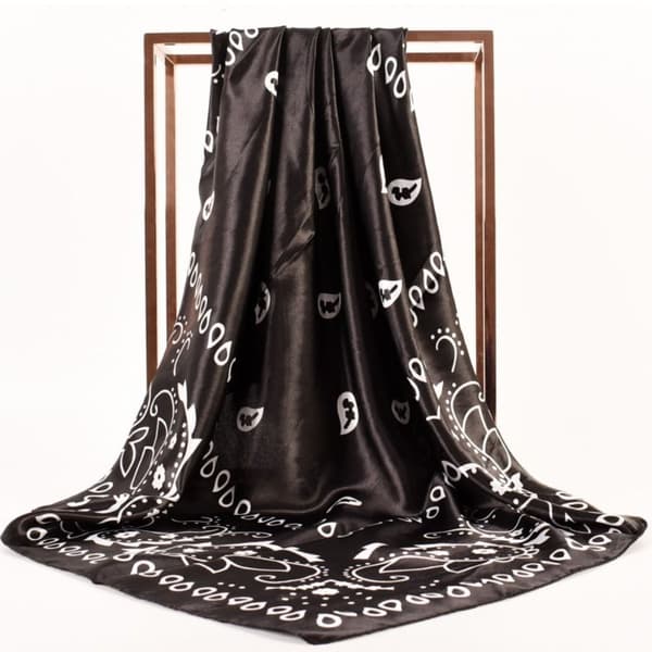 Muslim Shawls Silk Shawls WHITE - varastossa