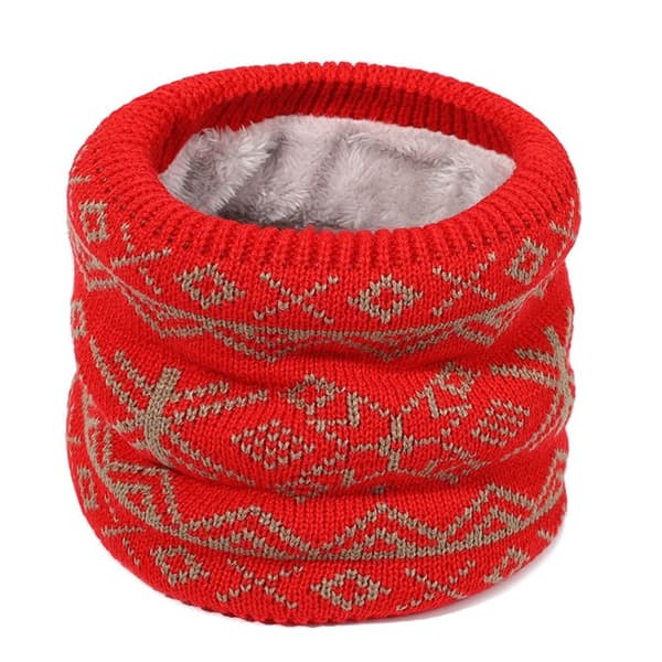 Knitted Neck Damask Neck Warmer MUSTA - varastossa black