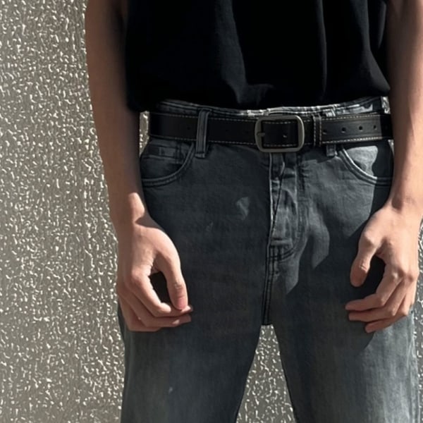 Nahkainen vyönauha solki vyötärönauha - spot-myynti 110cm