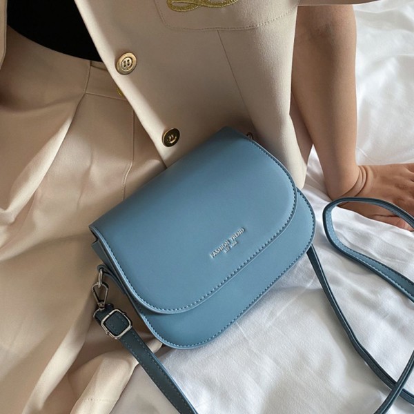 Trendig Sadel Axelväska Dam PU Läder Crossbody Bag KHAKI - spot sales khaki