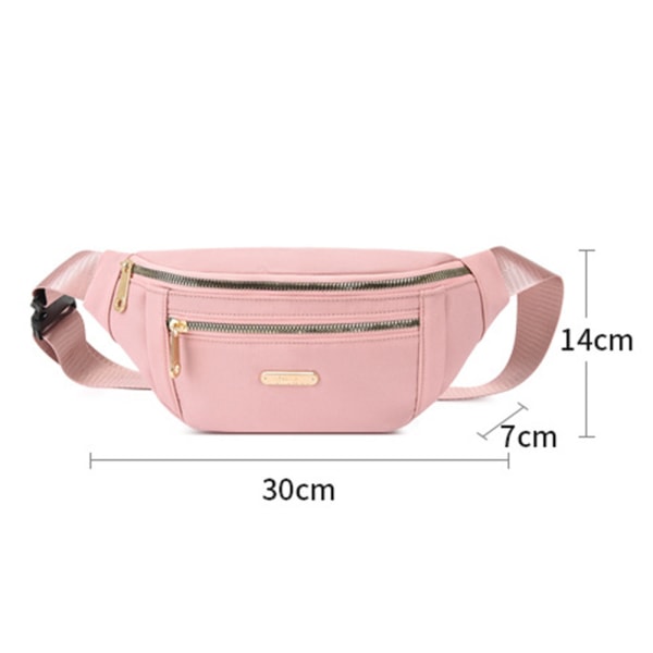 Dam Bum Bag Midja Fanny Pack Reseplånbok Pengar Bälte Bumbag - high quality Pink