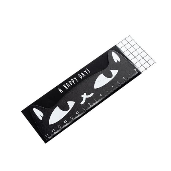 3 ST Linjal Räktad VIT - high quality White