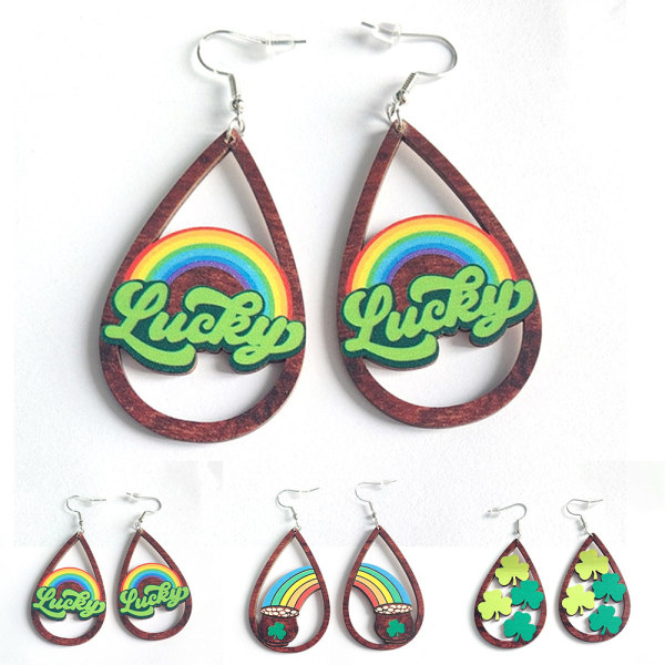 Naisten koruja St. Patricks Day Drop Earrings Dangle Earrings - spot-myynti B