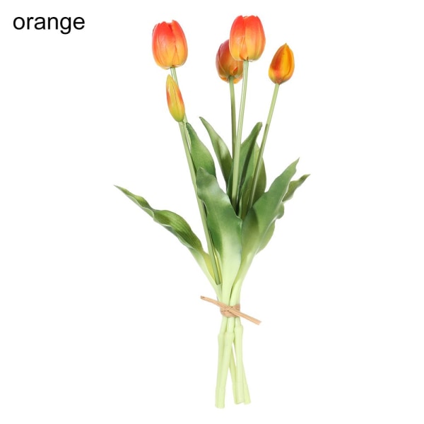 Konstgjorda Blommor Tulpaner Bukett ORANGE - on stock orange