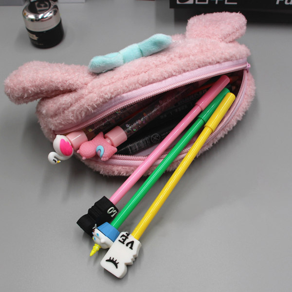 e Pennfodral ase Kawaii Pen Pouch Box Large apacity Plysch - high quality C