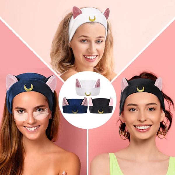 Moon Spa Headband Suihkupääpanta BLACK - varastossa Black
