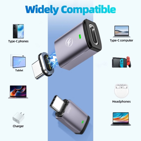 USB C till typ C-adapter Magnetisk ARMBÅG - high quality Elbow