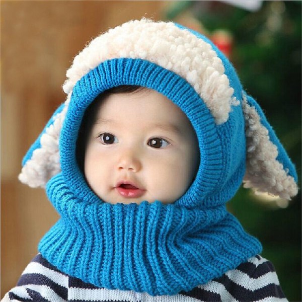Vauvan talvihattu taaperopiippu lämmin hattu SININEN - laadukas blue