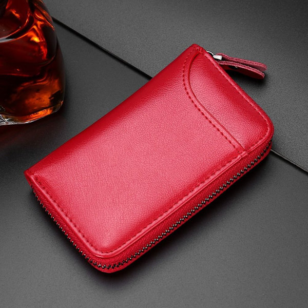 Bilnyckelväska Nyckelhållare RÖD UTAN SPÄNNE - high quality Red Without Buckle-Without Buckle