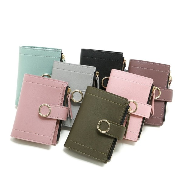Kvinnor kort plånbok damer clutch väska rosa - on stock Pink