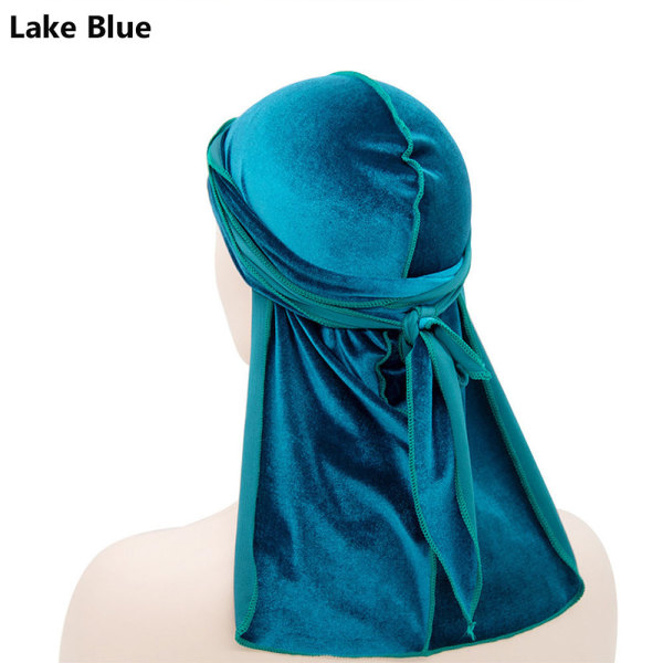 1st Durags Caps Bandana Hat LAKE BLUE - stock Lake blue