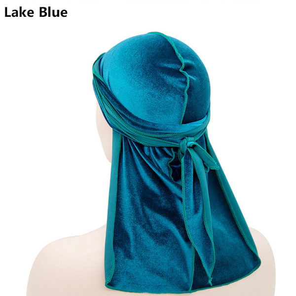 1st Durags Caps Bandana Hat LAKE BLUE - stock Lake blue