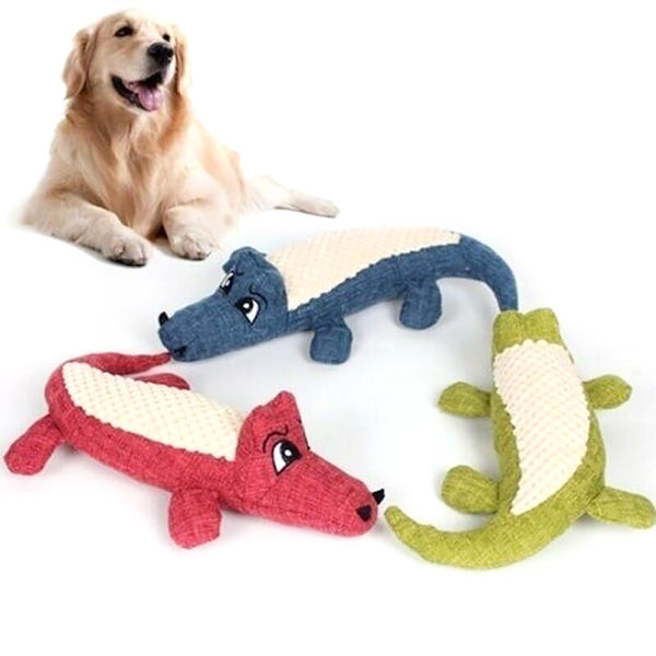 Hauska pehmeä koiranpennun pureskelu Play Squeaker Squeaky Cute Pehmo - korkea laatu White