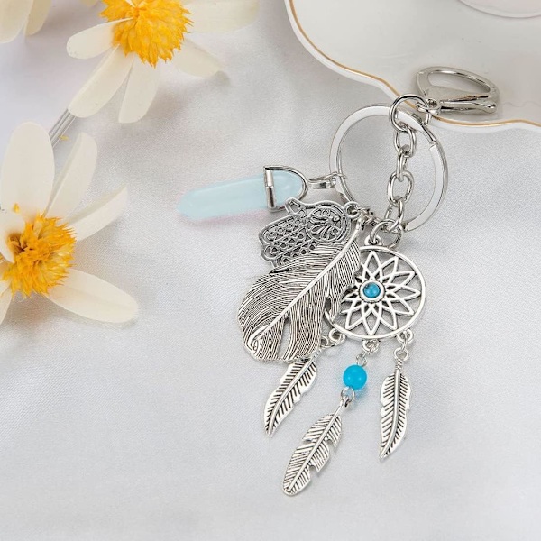 Dream Catcher nyckelring Bohemisk stil metall nyckelring present till tjej - spot sales