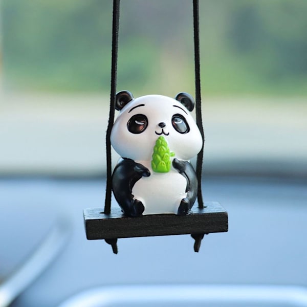 Panda Car Interior Ornament -auton taustapeiliriipus - spot-myynti A