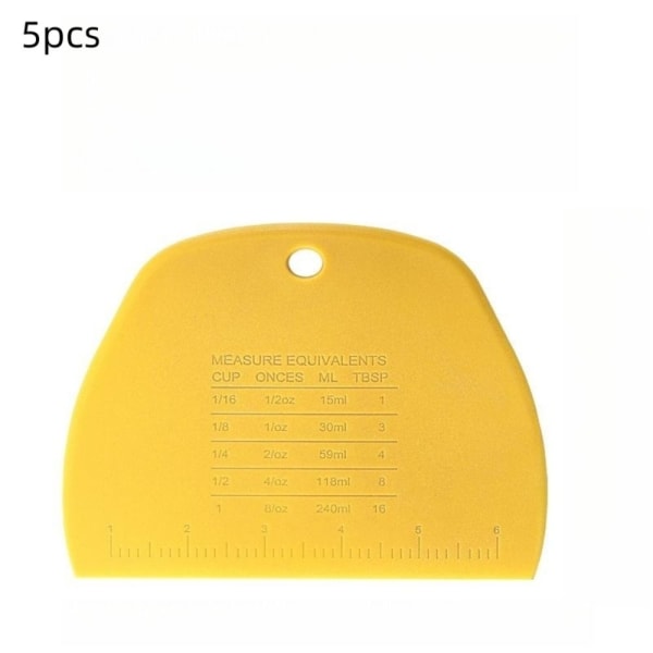 5 kpl Muovinen taikinaleikkuri taikinakaavin KELTAINEN - spot-myynti Yellow