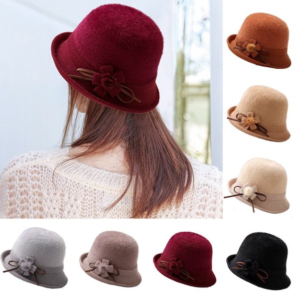 Casual Basin Hat Dome Hat WINE RED - korkea laatu wine red