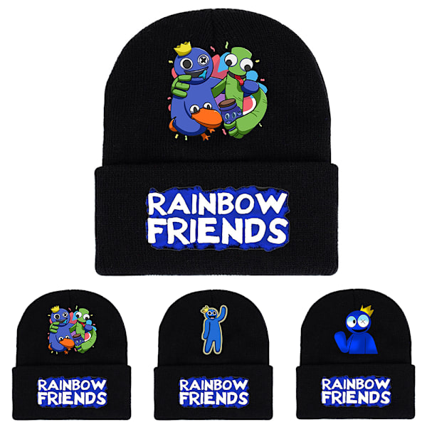 Rainbow Friends -neulottu pipo pojille tytöille taaperolahja - korkea laatu A