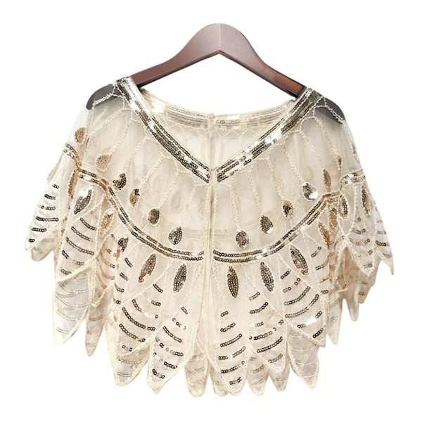 Naisten huivi Evening Prom Cape BLACK&GOLD - spot-myynti black&gold