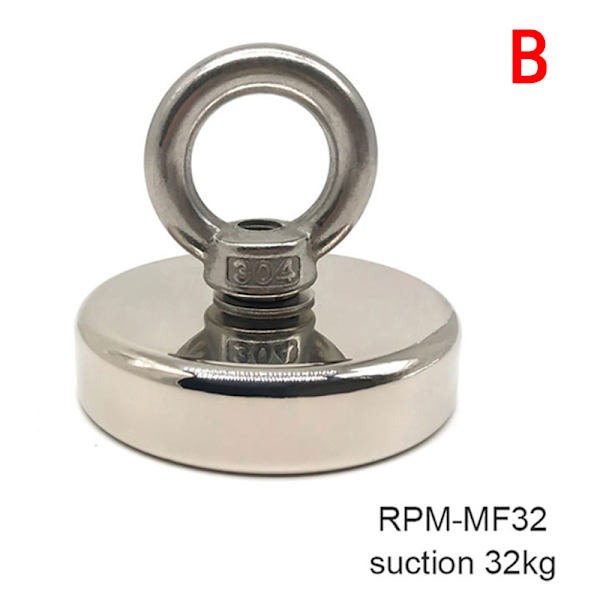 Magnetisk krok Stark absorptionsmagnet för fiskelyft - spot sales suction 32kg