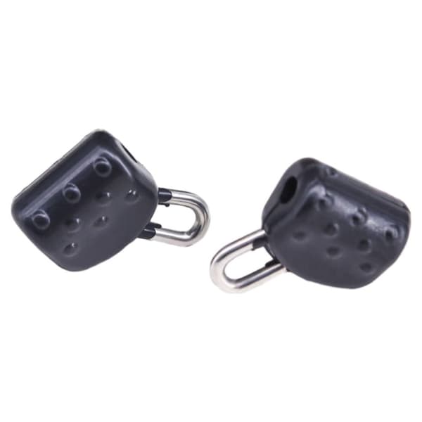 20kpl Abo Float Connectors Clear Snap BLACK - spot ale Black