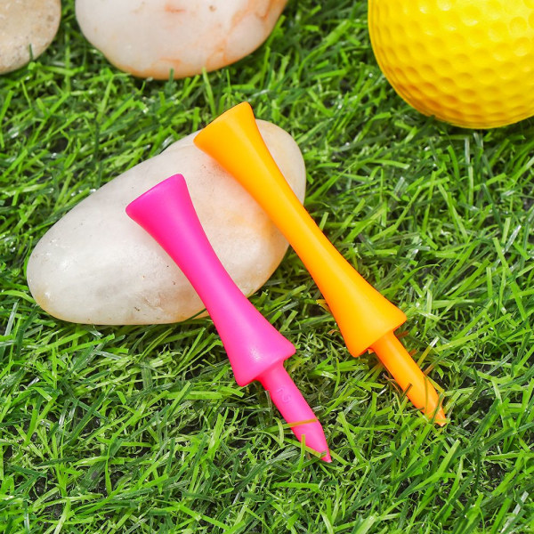 Golf Tees Golfer Ball Tees Hållare ORANGE 70MM - high quality orange 70mm