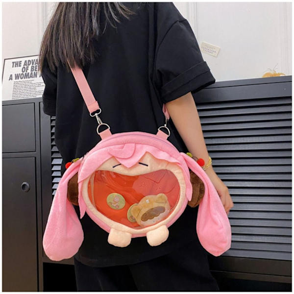 Hatsune Miku Axelväska Ryggsäck ROSA - stock Pink