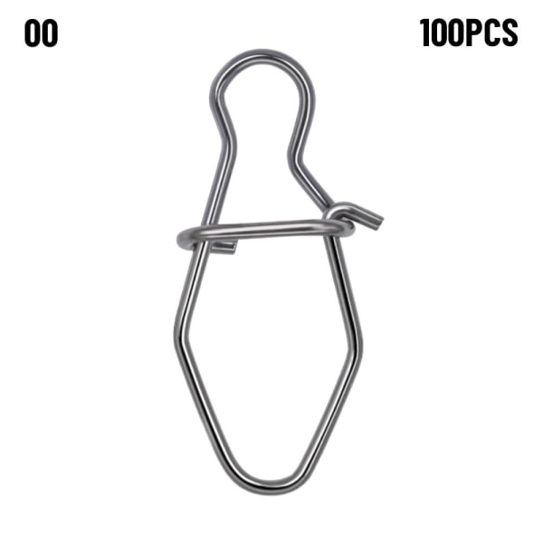 100ST Fiske Hängande Snap Barrel Swivel 00 - high quality 00