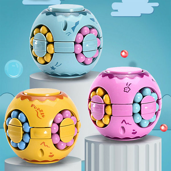 Magic Cube Little Magic Bean Roterande kub Kid Stress Relief Toy - on stock Lilac