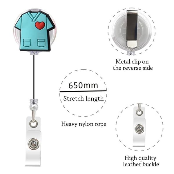 4st infällbar nyckelringsemblem Reel Clip 4Pcs - high quality 4Pcs8